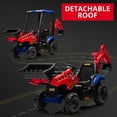 thumbnail image 5 of Litake 4 in 1 Ride on Tractor, Excavator & Bulldozer & Removable Tent, 12V Battery Powered Electric Vehicle with Remote Control, Front Loader, Digger, Horn, EVA Tires, Kids Ride on Car Toy, 5 of 6