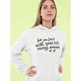 thumbnail image 2 of Be In Love With Your Life ! Hoodie Women -Image by Shutterstock, Female Medium, 2 of 4
