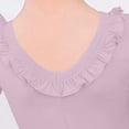 thumbnail image 6 of AHTJRT Leotards for Girls Cute Summer Dance Ballet Gymnastics Sleeveless Tank Bodysuits with Ruffled Collar Purple#02 5-6 Years, 6 of 6