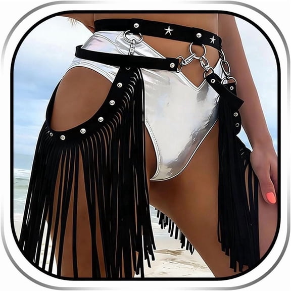 Cowgirl Fringe Belt  Leather Accessories for Women