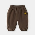 thumbnail image 2 of Povozer Toddler Baby Boys Girls Sweatpants Elastic Waist Bottom Pants Newborn(Coffee,3-6M), 2 of 3