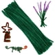 thumbnail image 4 of 100 limpiapipas de color liso, juego de limpiapipas para manualidades, decoraciones DIY, limpiapipas (verde), 4 of 8