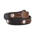 thumbnail image 2 of Nocona Men's Top Hand Southwestern Style Inlay Belt Black Brown 28, 2 of 2