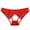 Red, variant on Women's Summer Thin Lace Hollow Underwear - Sexy Ribbons Design, M/L, Waist 56-74cm, Daily/Nightwear