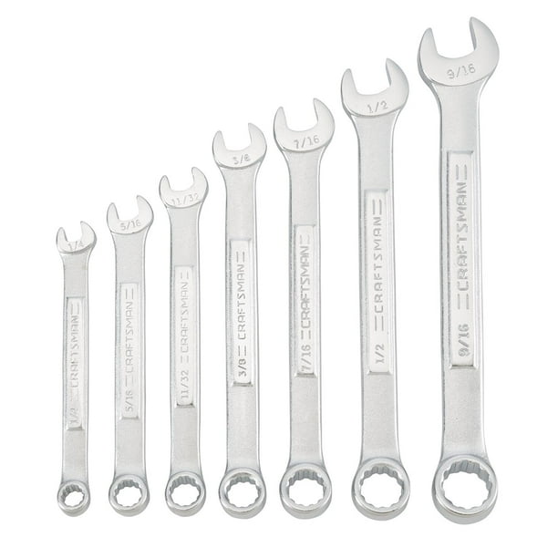 Juego de llaves CRAFTSMAN CMMT21085 de 7 piezas con bolsa para herramientas SAE