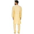 thumbnail image 5 of SKAVIJ Kurta Set for Men Long Sleeve Traditional Wear Dress Beige M, 5 of 6
