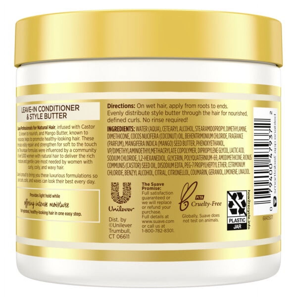 Suave Professionals Moisturizing Thickening Daily Conditioner with Castor Oil & Mango Butter, 13.5 fl oz - image 2 of 6