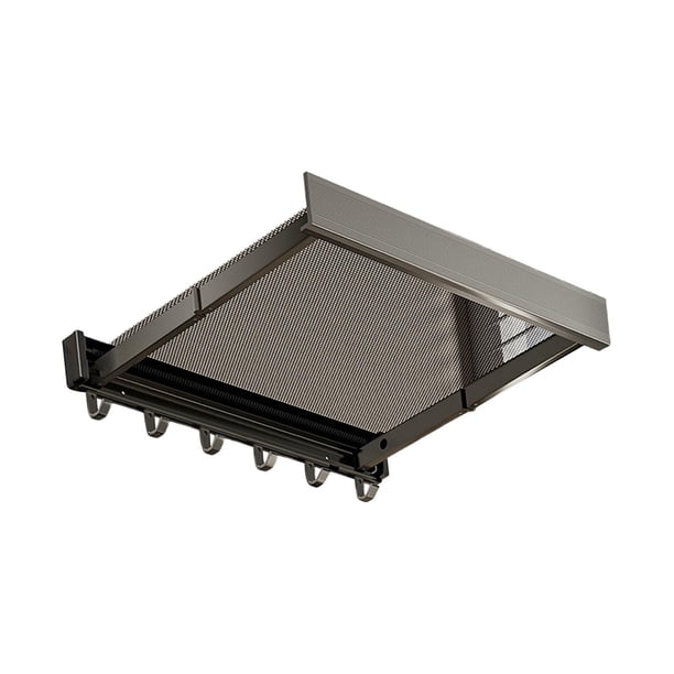 Estante de secado plegable, toallero de baño, organizador, rejilla de secado de tela, ahorro de espacio, estante para toallas de baño, accesorios de Gris