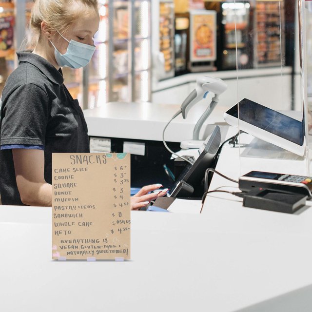 NUOLUX 20Ud Clips Transparentes Para Etiquetas De Estantes Resistentes Para Tiendas, Bibliotecas Y Supermercados