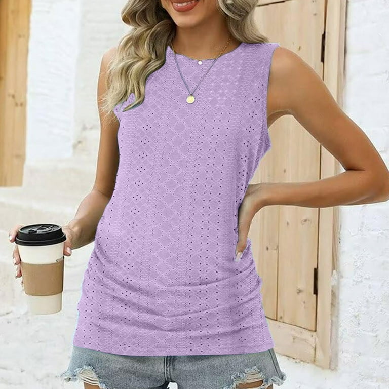 Casual Solid Color Sleeveless Round Neck Vacating Dresses Casual Solid Color Sleeveless Round Neck Vacating Dresses