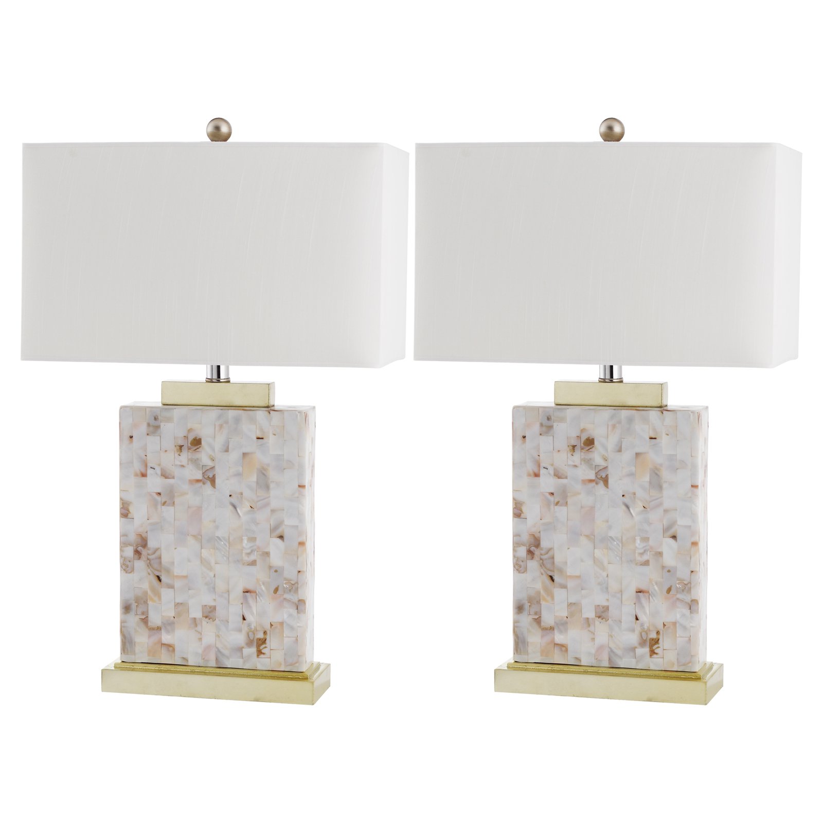 Safavieh Tory LIT4107A Shell Table Lamp Set of 2