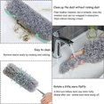 thumbnail image 2 of 20Pcs Microfiber Duster Kit with Extension Pole 30-110 Inches for High Ceiling for Cleaning Cobweb, Blinds,5 set x duster,Grey, 2 of 7
