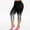 White, variant on Women Fashion Hollow Design Print Plus Size High Waist Tummy Control Leggings Capri Pants Stretch Leggings Workout Pant Compression Yoga Pants