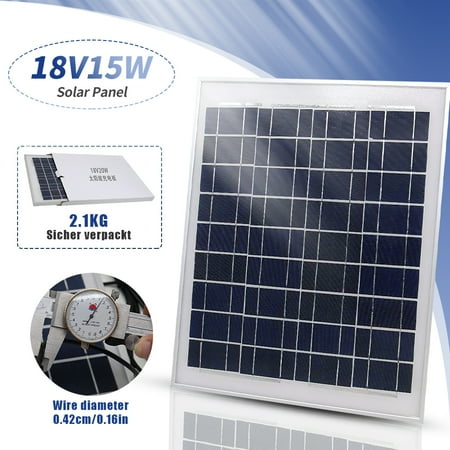 

DFITO Solar Charger 15W Solar Panel Board 12 V for Home/Outdoor Camping Car Tablet Cell Phone and More Device