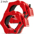 thumbnail image 5 of Mata1-USA Barbell Clips Set of 2 Red, Non Slip, Quick Release Clamps, 5 of 10