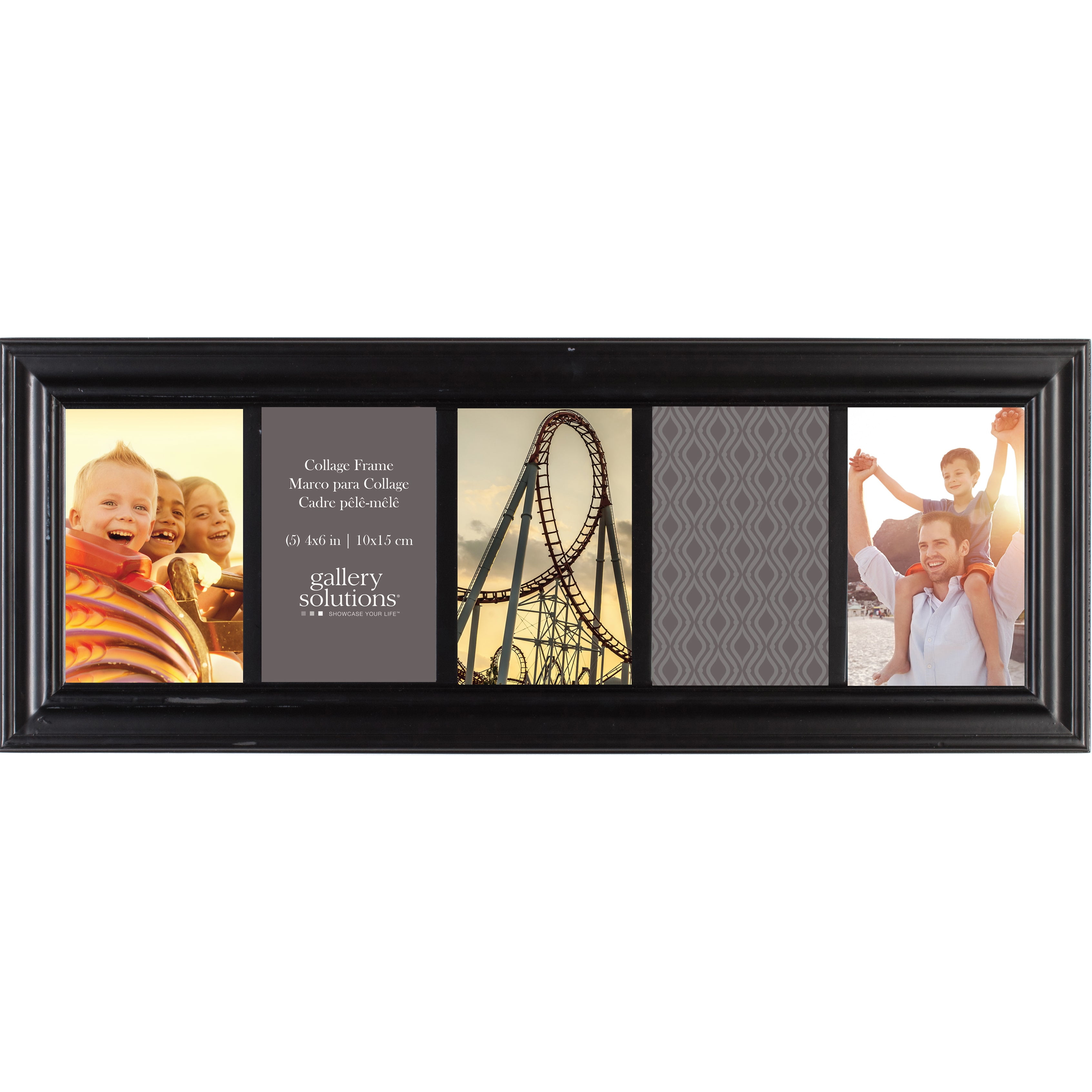 Perfect Memory Collage Photo Frame 15.5" Square Black Holds 6-4 X 6" Pictures 