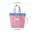 thumbnail image 3 of Miwamany Mesh Beach Tote Bags,Portable Travel Handbag Mini Pool Beach Bags Reusable Colorful Polyester for Travel Party Swim Toys, 3 of 6