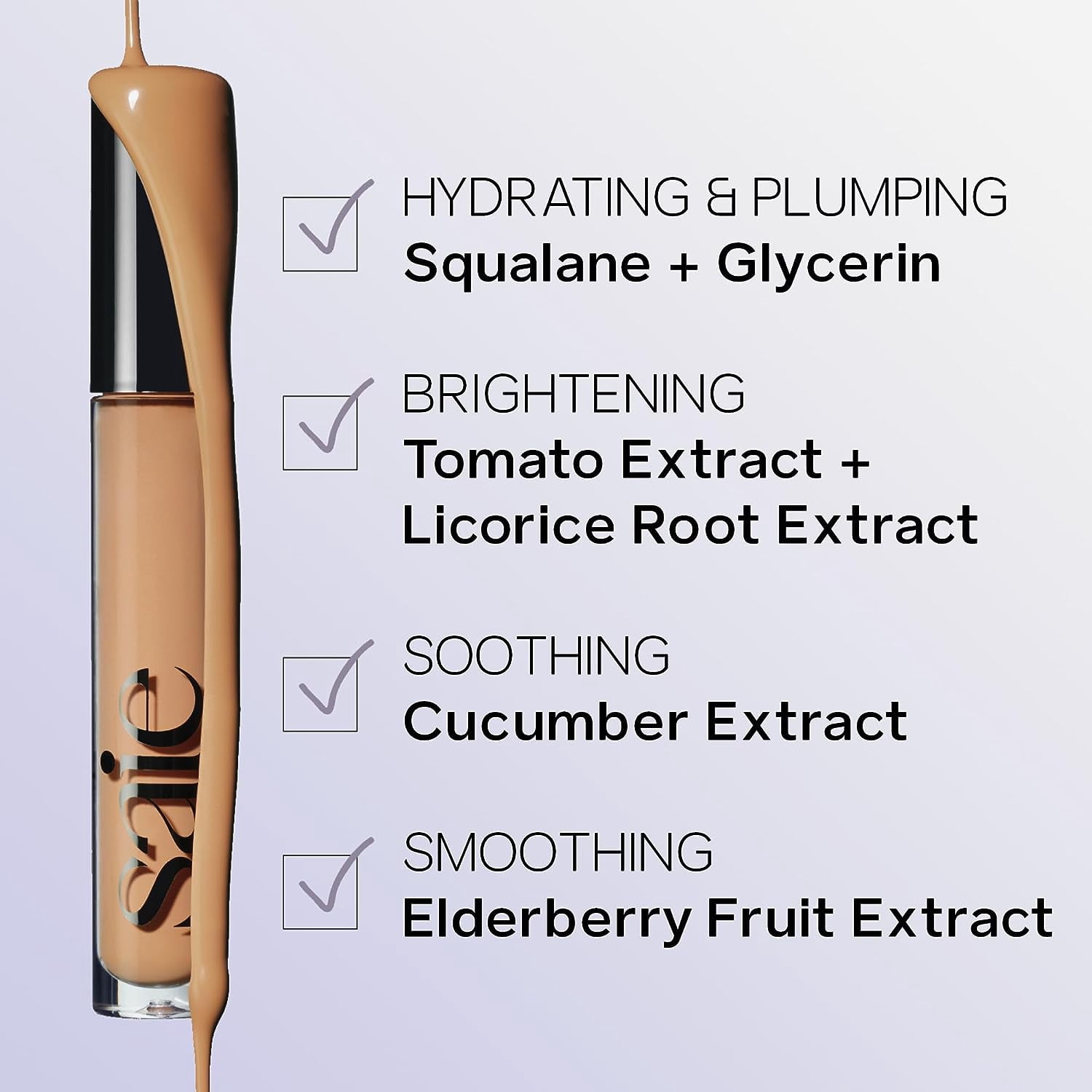 Saie Hydrabeam, 0.2oz Brightening & Hydrating Under Eye Concealer - HB Three