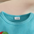 thumbnail image 5 of Xyant Toddler Baby Girl Summer Clothes Sweet Girl Strawberry Sleeveless Shirt Shorts Set Infant Cute Summer Outfits (Blue,6-9 Months), 5 of 7