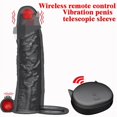 thumbnail image 4 of Control remoto de carga, 10 frecuencias, pene, conjunto de pene alargado, engrosado, doble vibración, glande, marido y mujer, resonancia, pene, suministros para adultos, 4 of 5
