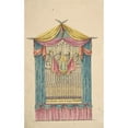 thumbnail image 2 of Joseph Ignaz Gurk 11x14 Gold Ornate Wood Frame and Double Matted Museum Art Print Titled - Design for a Fanciful Organ (Late 18th-Early 19th Century), 2 of 4