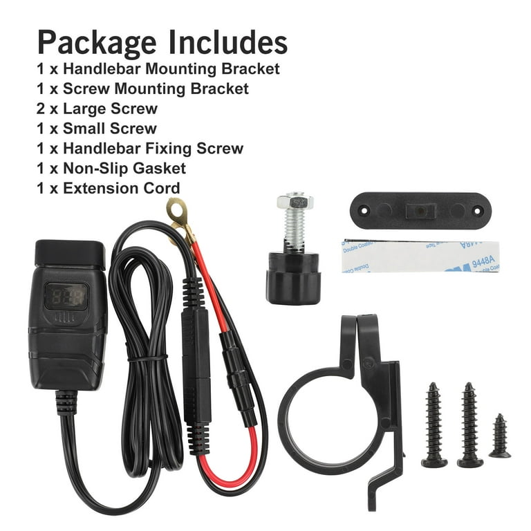 Wasserdichtes USB-Ladegerät für Motorräder, 12 V, Schnellladung 3.0, Typ-C,  PD, Dual-USB-Port-Kit, kompatibel für Honda Super Cub 125 C125 2019–2023