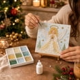 thumbnail image 2 of Christmas Sea Glass Art Kit for Adults & Beginners (Angel) DIY Mosaic Craft Kit, Holiday Handmade Artwork Set, Santa Christmas Decor & Creative Craft Gift, 2 of 7