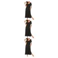 thumbnail image 2 of Minnieouse Batas de mujer: favorecedoras y cómodas para el día a día Camisones y camisones de mujer Camisón Ropa de dormir Manga negra L Type1 NO1, 2 of 6