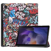Allytech Galaxy Tab A8 Case 10.5" SM-X200 X205 X207, Ultra Slim Flip Cover PU Leather Auto Sleep Wake Trifold Stand Shockproof Protection Case Cover for Samsung Galaxy Tab A8 10.5" X200 - Painting