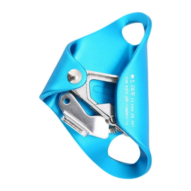 jinwen Rock Climbing Chest Ascender Rigging Clamp for Survival 8-13mm Rope Climbing Blue