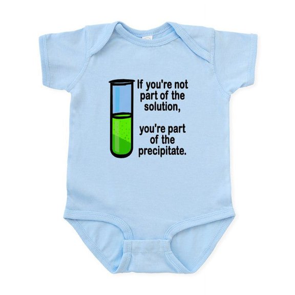 CafePress - Part Of The Solution... Infant Bodysuit - Baby Light Bodysuit, Size Newborn - 24 Months