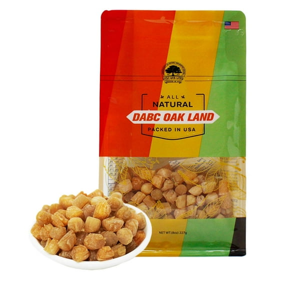 DOL Natural Sun Dried Top Graded Scallop Conpoy （小干貝 瑤柱淡幹 扇貝海鮮幹 經濟實惠） Grocery & Gourmet Food Meat & Seafood Seafood Dried Seafood Dried Scallops 8OZ