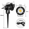 thumbnail image 3 of CozySound 120V Outdoor Spotlight, 10W Waterproof RGB LED Outdoor Spotlight, 5000K Landscape Lighting for Yard Flag Tree Holiday Decor, 3 of 9