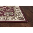 thumbnail image 4 of HomeRoots Polypropylene 2x3 Plum Machine Woven Floral Traditional Indoor Accent Rug, 4 of 4