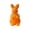 Orange, variant on TAROFISH Flocked Bunny Figurines with Bow Tie 8" Easter Decorations Flocking Rabbit Tabletop Mantel Decoration Easter Centerpieces for Spring Home Office Table Decor Supplies,Orange