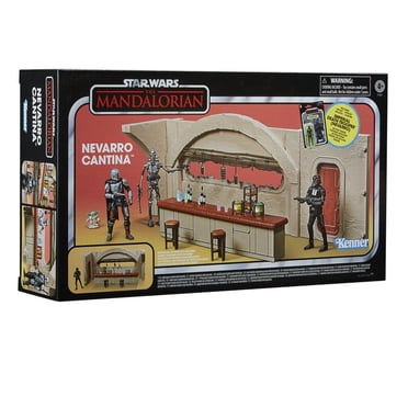 Star Wars Vintage Coleccion Retro Hasbro El Mandaloriano - Cantina De Nevarro Set De Juego Figura Coleccionable