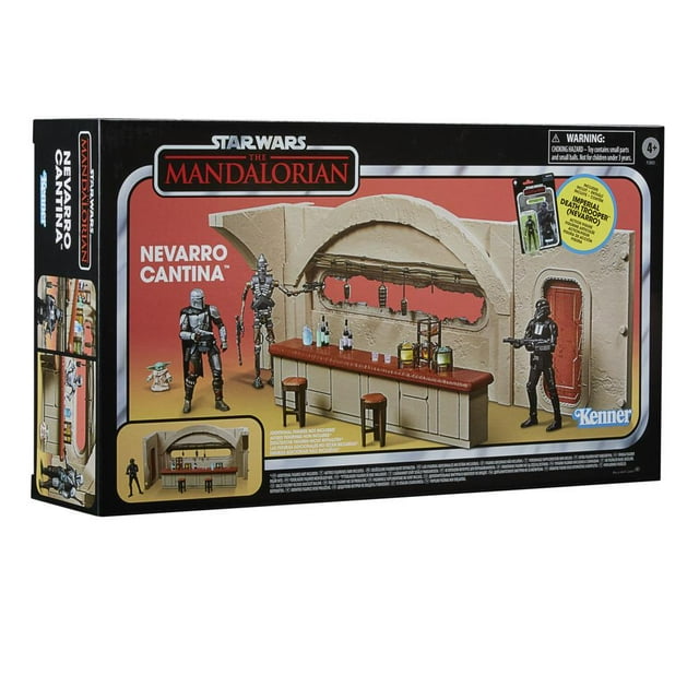 Star Wars Vintage Coleccion Retro Hasbro El Mandaloriano - Cantina De Nevarro Set De Juego Figura Coleccionable