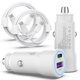 thumbnail image 1 of Cargador de coche ZRTXBA para iPhone 16, 48 W, PD&QC4.0, doble puerto USB C, 1 of 7