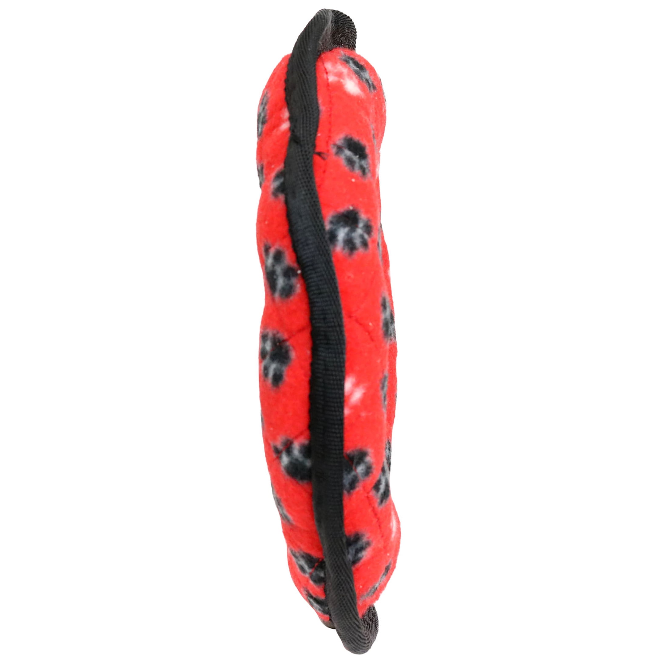 Tuffy Medium Red Ring Durable Plush Dog Toy