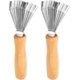 thumbnail image 1 of 2 uds. Herramienta de limpieza de peine portátil para el cabello Cepillo de limpieza de peine Mini removedor de cepillo para el cabello Removedor de suciedad con rastrillo de alambre de metal Mango d TUNC Sencillez, 1 of 5