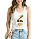 thumbnail image 2 of Women's Football Graphic Tank Tops, Women's Sleeveless Running Tank Top, Breathable Lightweight Sports Vest for Workout, Gym, Yoga, Training for Soccer Tournament 2026 White Size: 2XL, 2 of 5