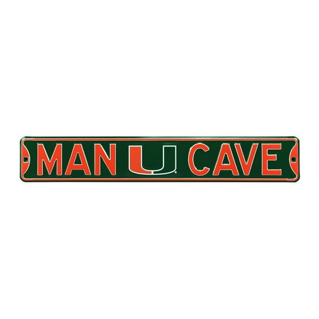 Authentic Street Signs 70344 Miami Ouragan Homme Grotte Panneau de Rue