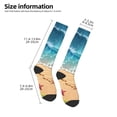 thumbnail image 2 of Sigee Tropical Beach With Starfish for Socks for Men Women Socks Stocking Compression Socks, 2 of 6