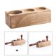 thumbnail image 4 of Soporte para prensador de café expreso manual, base para herramientas de barista, 2 orificios A Color madera 3 agujeros B, 4 of 9