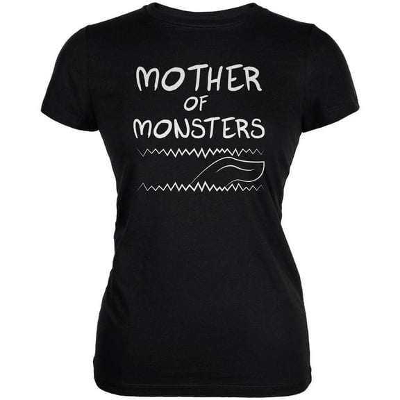 Mother's Day Mother Of Monsters Juniors Soft T Shirt Black 2XL