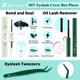 thumbnail image 5 of Kit de extensión de pestañas KEYYOU Air Touch, 144 unidades, rizo en D con adhesivo, 5 of 7