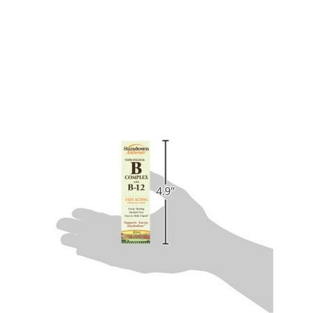 Sundown Naturals Vitamin B-12 Complex Sublingual Liquid, 2 Ounces