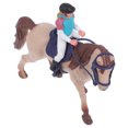 thumbnail image 3 of Miangastore Solid Plastic Horse Doll Decor With Rider Figurine Horse Sculpture Horse Doll Decor Cowboy Horse Toy Horse Statue Home Decor Horse Riding Toy, 3 of 8