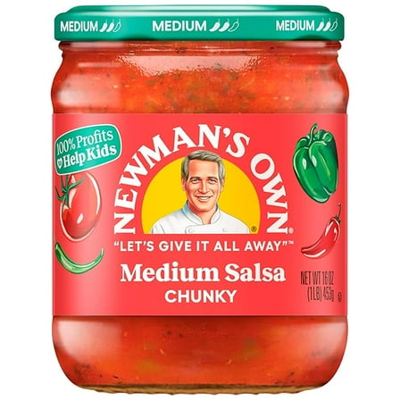 Newman's Own Salsa, Medium Chunky, 16 Oz ( Pack of 3 )