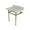 Carrara Marble / Polished Nickel, variant on Kingston Brass KVPB3030MB1 Templeton 30" Carrara Marble Vanity Top with Brass Legs (8-Inch, 3-Hole), Carrara Marble White/Polished Chrome